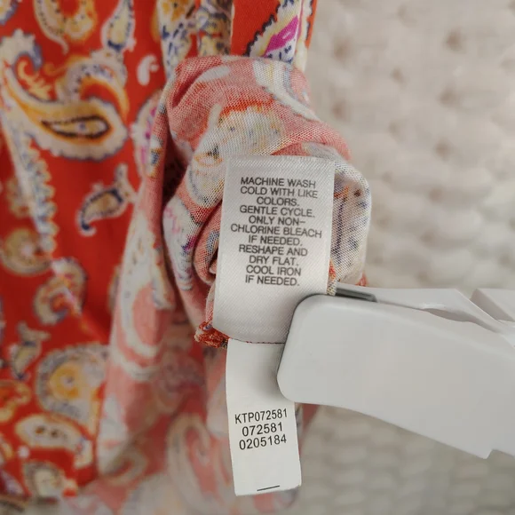 J. Jill Paisley Tank Top - Red, Yellow, Blue And Purple Size Small - Picture 6 of 9